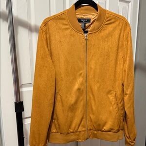 NWT FOREVER 21 MENS BOMBER SUEDE JACKET